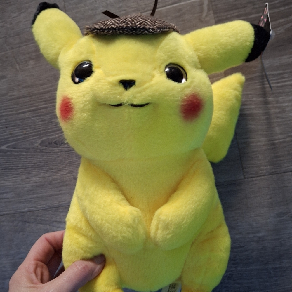 pokemon Pikachu Detective plush stuffed animal super soft movie prop new nwt